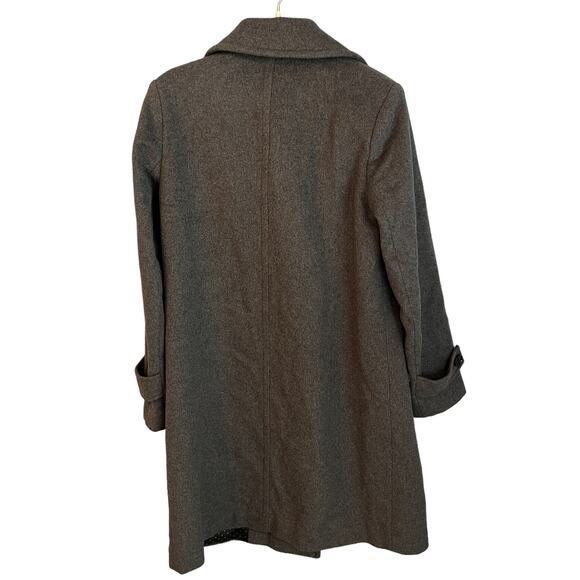 New without tags Sam Edelman Double Breasted Wool Blend Twill Coat Lapel - Picture 3 of 14